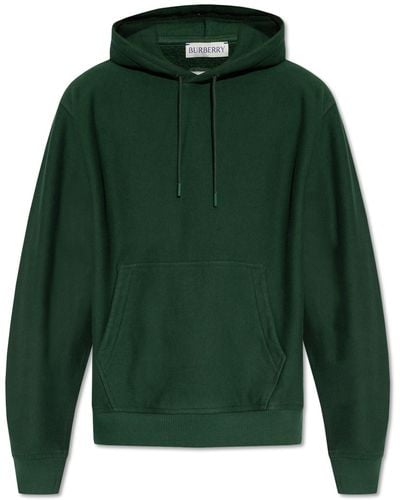 Burberry Cashmere Hoodie, - Green