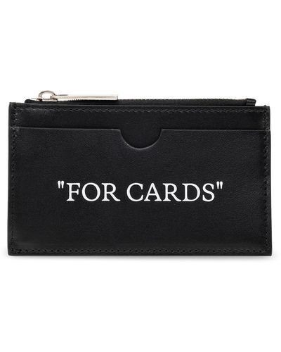 Black Leather folding wallet Off-White - Vitkac Canada