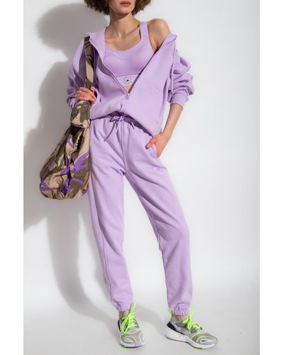adidas By Stella McCartney Hoodie With Logo - Purple