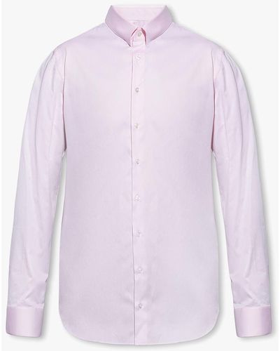 Giorgio Armani Cotton Shirt - Purple