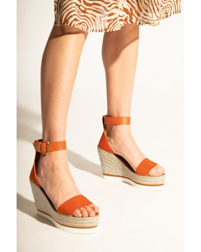 See By Chloé 'glyn' Platform Sandals - Orange