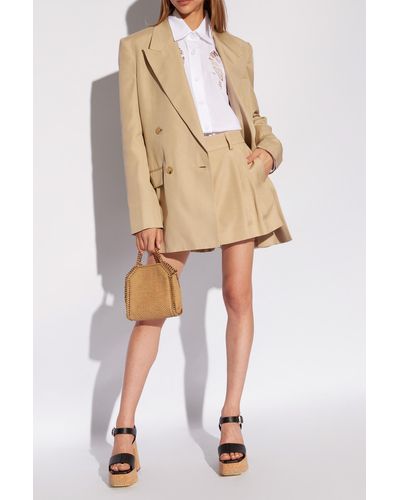 Stella McCartney Double-breasted Blazer, - Natural