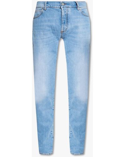 Balmain Jeans With Logo, , Light - Blue
