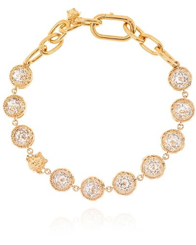 Versace Necklace With Crystals - Metallic