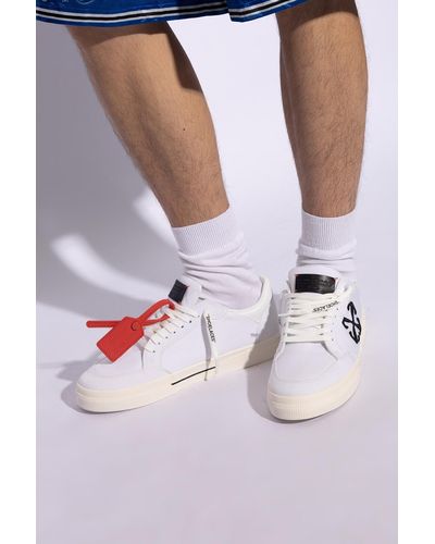 Off-White c/o Virgil Abloh 'new Low Vulcanized' Sneakers, - White
