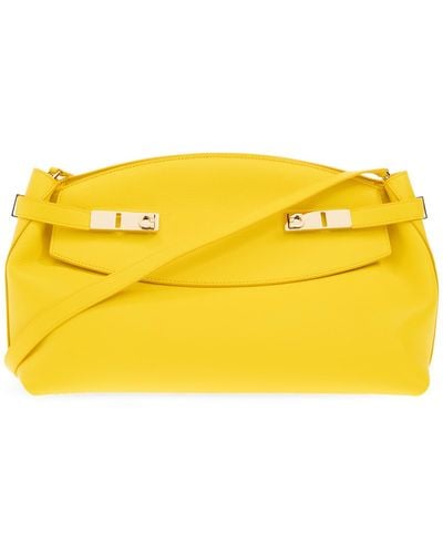 Ferragamo ‘Hugo’ Shoulder Bag - Yellow