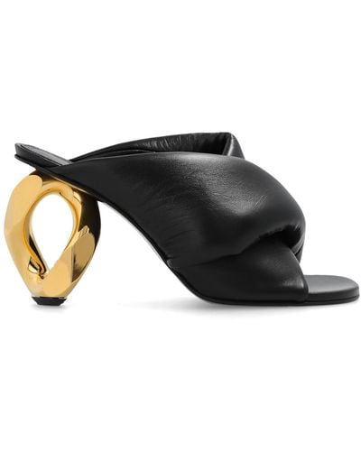 JW Anderson Leather Mules - Black