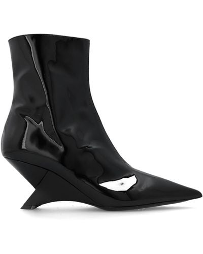 Vic Matié ‘Swam’ Heeled Ankle Boots - Black