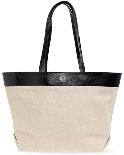 Ami Paris Shopper Bag - Black