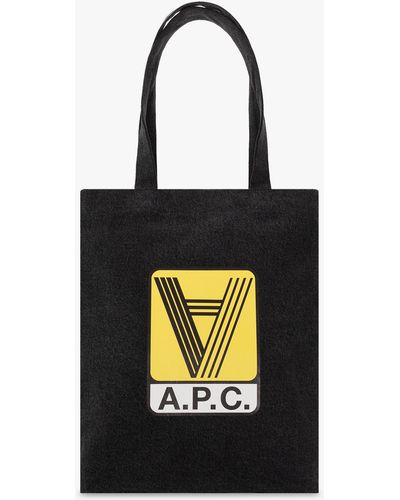 A.P.C. Lou Shopper Bag - Black