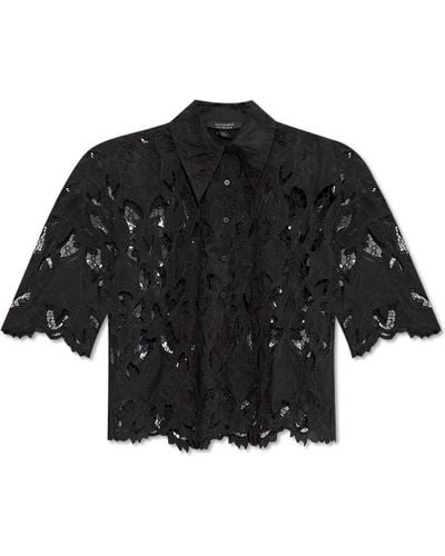 AllSaints `charli`lace Shirt , - Black