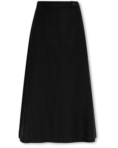 Paul Smith Linen Skirt, - Black