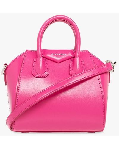 Givenchy 'antigona Micro' Shoulder Bag - Pink