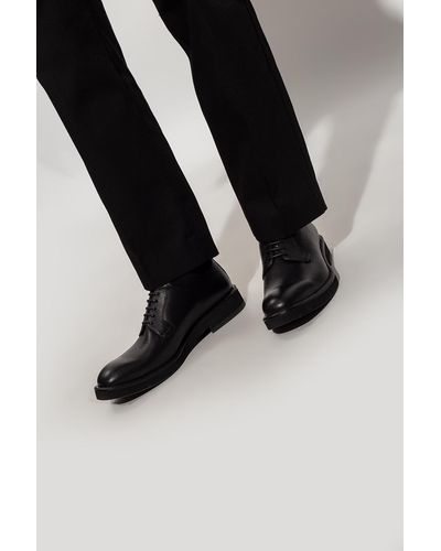 Emporio Armani Leather Shoes - Black