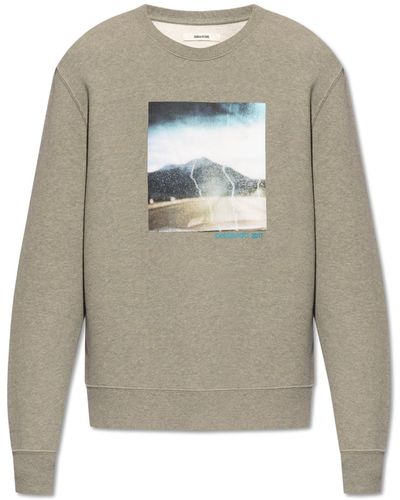 Zadig & Voltaire 'simba' Sweatshirt With Print, - Grey