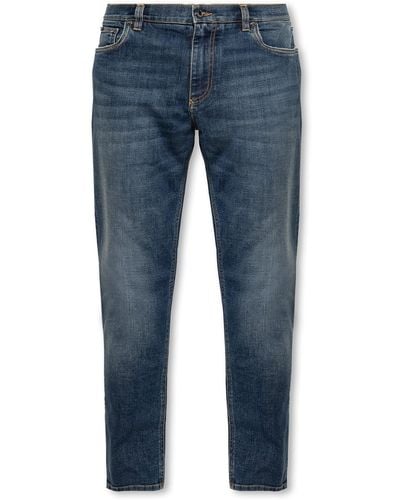 Dolce & Gabbana Jeans With Logo - Blue