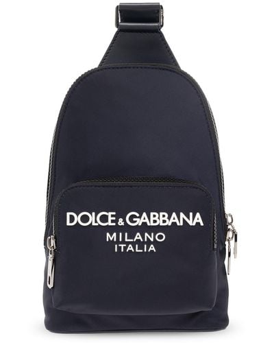 Dolce & Gabbana One-Shoulder Backpack - Blue