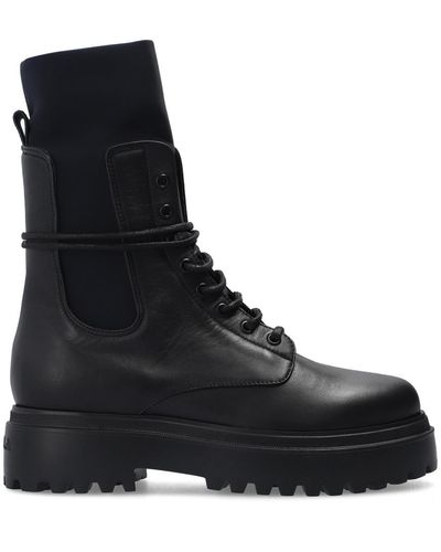 Le Silla 'ranger' Platform Ankle Boots - Black