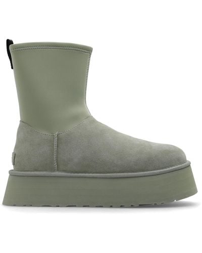 UGG Classic Dipper Suede And Neoprene Boots - Green