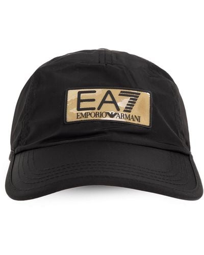 EA7 Baseball Cap, - Black