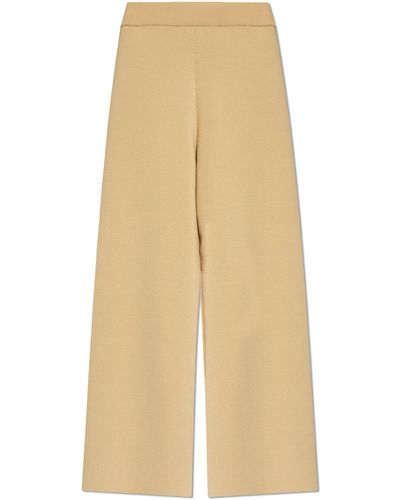 KENZO Wool Trousers, - Natural
