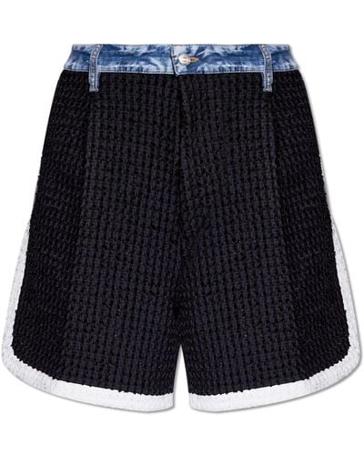 DSquared² Tweed Shorts, - Blue