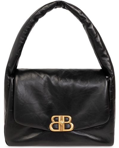 Balenciaga ‘Monaco Sling M’ Shoulder Bag - Black