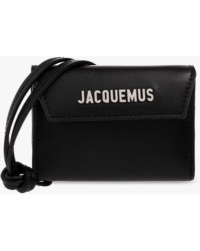 Jacquemus Strapped Card Case - Black