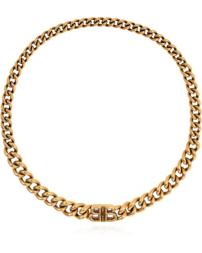 Balenciaga Brass Necklace 'monaco', - Metallic