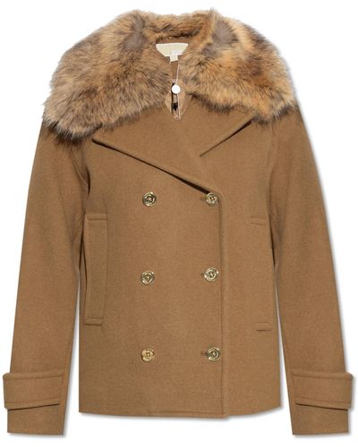MICHAEL Michael Kors Double-Breasted Jacket, ' - Natural