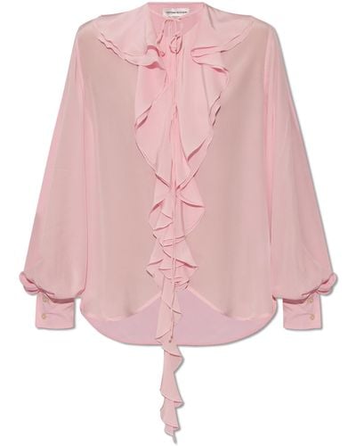 Victoria Beckham Silk Shirt, - Pink