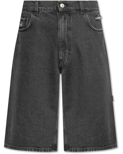 1017 ALYX 9SM Distressed Shorts, - Grey
