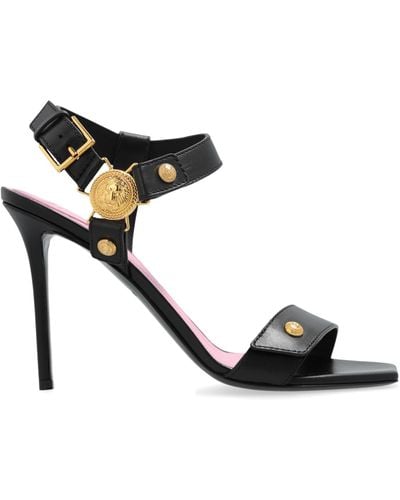 Balmain 'eva' High-heeled Sandals, - Black