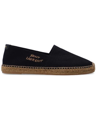 Saint Laurent Signature Canvas Espadrilles - Black