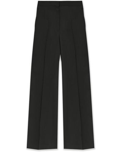 PS by Paul Smith Wool Pleat-Front Trousers - Black