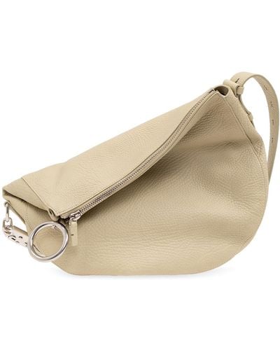 Burberry Leather Shoulder Bag, - Natural