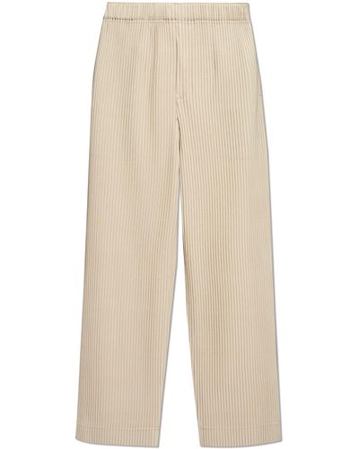 Homme Plissé Issey Miyake Pleated Pants By , - White