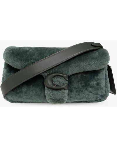 COACH 'pillow Tabby 26' Shearling Shoulder Bag - Green