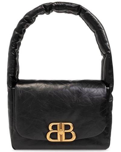 Balenciaga ‘Monaco S’ Shoulder Bag - Black