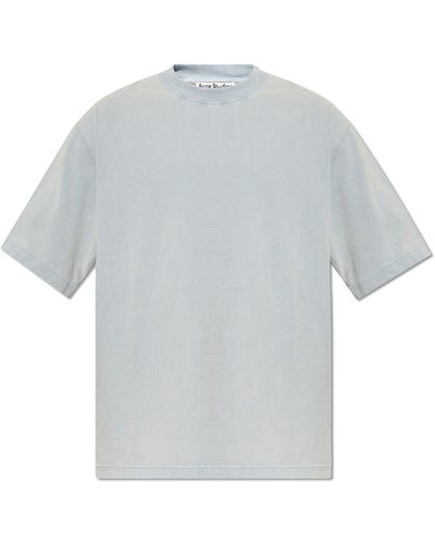 Acne Studios T-shirt From Organic Cotton, - Grey