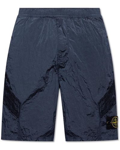 Stone Island Cargo Shorts, - Blue