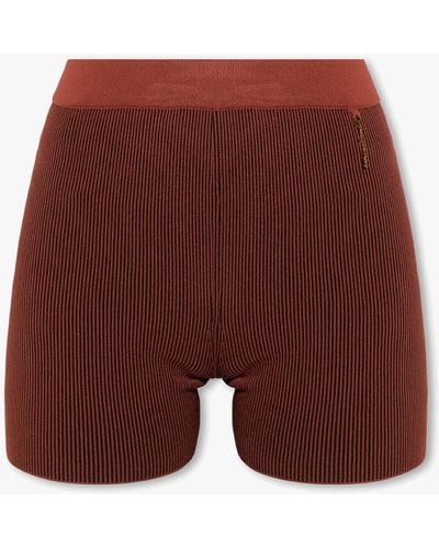 Jacquemus Le Short Boule Shorts in Brown