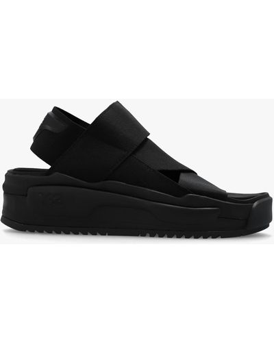 Y-3 ‘Rivalry’ Platform Sandals - Black