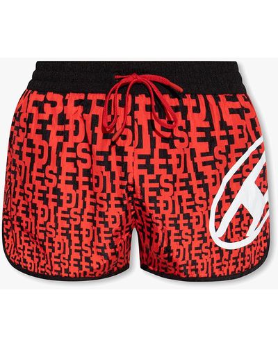 DIESEL 'bmbx-jesper' Swim Shorts - Red