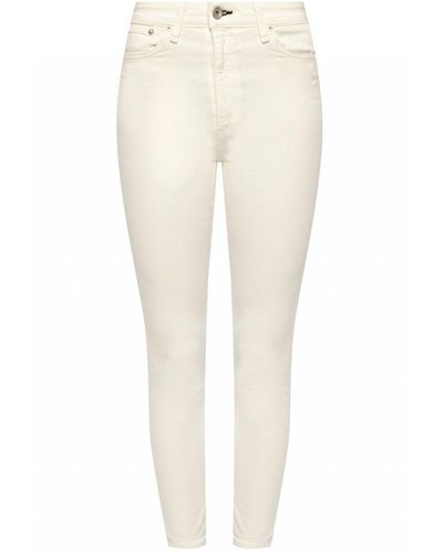 Rag & Bone Nina High-rise Ankle Skinny Jeans - White