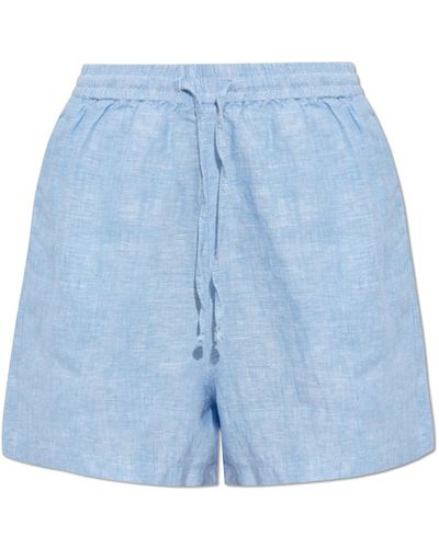 Samsøe & Samsøe Linen Shorts `maren`, - Blue