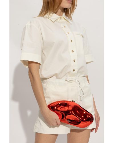 Cult Gaia ‘Caldera’ Clutch - Red