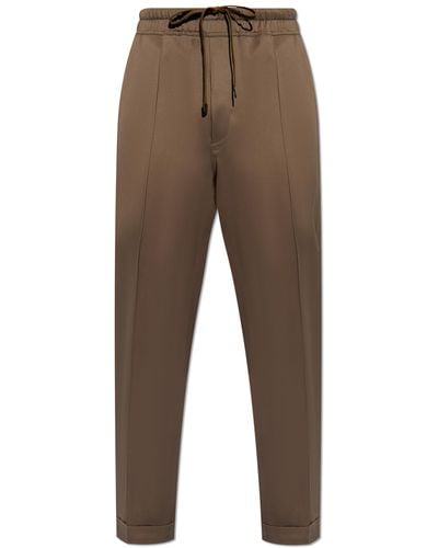 Tom Ford Trousers With Stitching On The Legs - Green