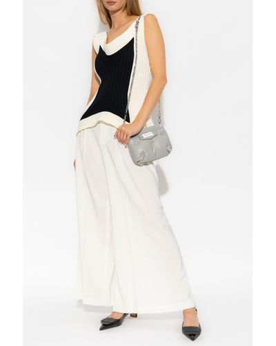 Issey Miyake Pleat-Front Pants - White