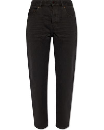 Saint Laurent High-Waisted Jeans - Black